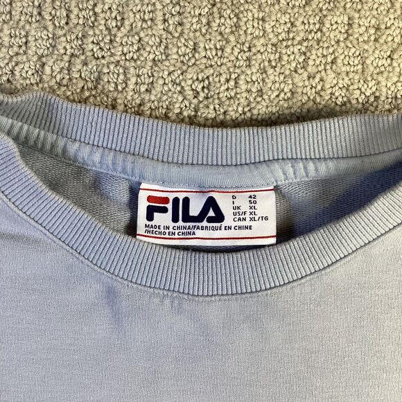 Fila Mens Crewneck Sweatshirt Long Sleeve Casual Pullover - Picture 6 of 7